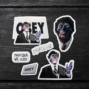They Live Sticker Pack | They live stickers | Horror Movie Stickers | The Live  Movie Stickers