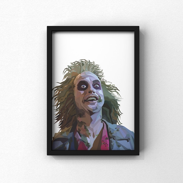 Beetlejuice Wall Art or Gift Set | Beetlejuice Spooky Season Decor