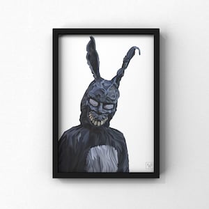Donnie Darko Poster | Frank the Rabbit Wall Art or Gift Set | Horror Movie Decor | Spooky Season