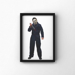 Michael Myers Wall Art | Halloween Decor | Halloween Decorations | Horror Artwork
