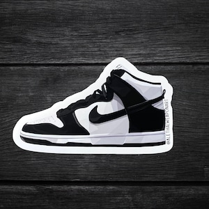Nike Shoe White and Black Sticker | Shoes Sticker | Nike Stickers