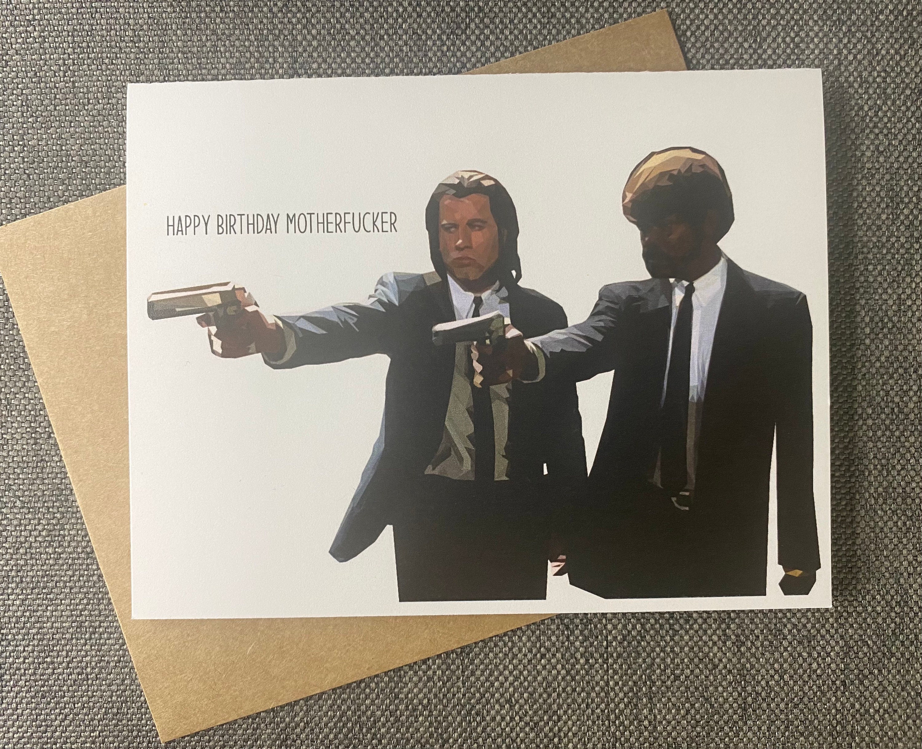 Pulp Fiction Birthday Card Etsy