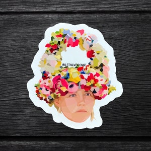 Midsommar May Queen Vinyl Sticker | Midsommar Horror Movie Sticker | Florence Pugh Sticker
