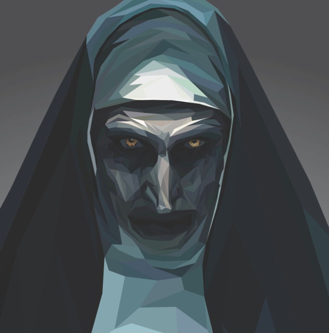 The Nun Valak Wall Art Etsy