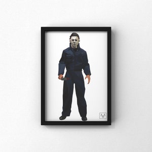 Michael Myers Poster Print  | Halloween Art | Spooky Season Halloween Decor | Horror Movie Poster