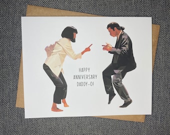 Pulp Fiction Anniversary Card "Happy Anniversary Daddy-O" | Movie Card