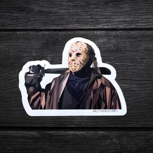 Jason Vinyl Sticker | Horror Movie Sticker | Friday the 13th Sticker