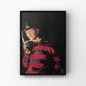 Freddy Canvas Print | Nightmare on Elm Street   Canvas Print | Horror Art | Horror Movie Canvas