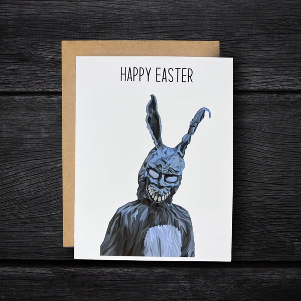 Donnie Darko Happy Easter Card | Funny Easter Cards | Creepy Rabbit Cards