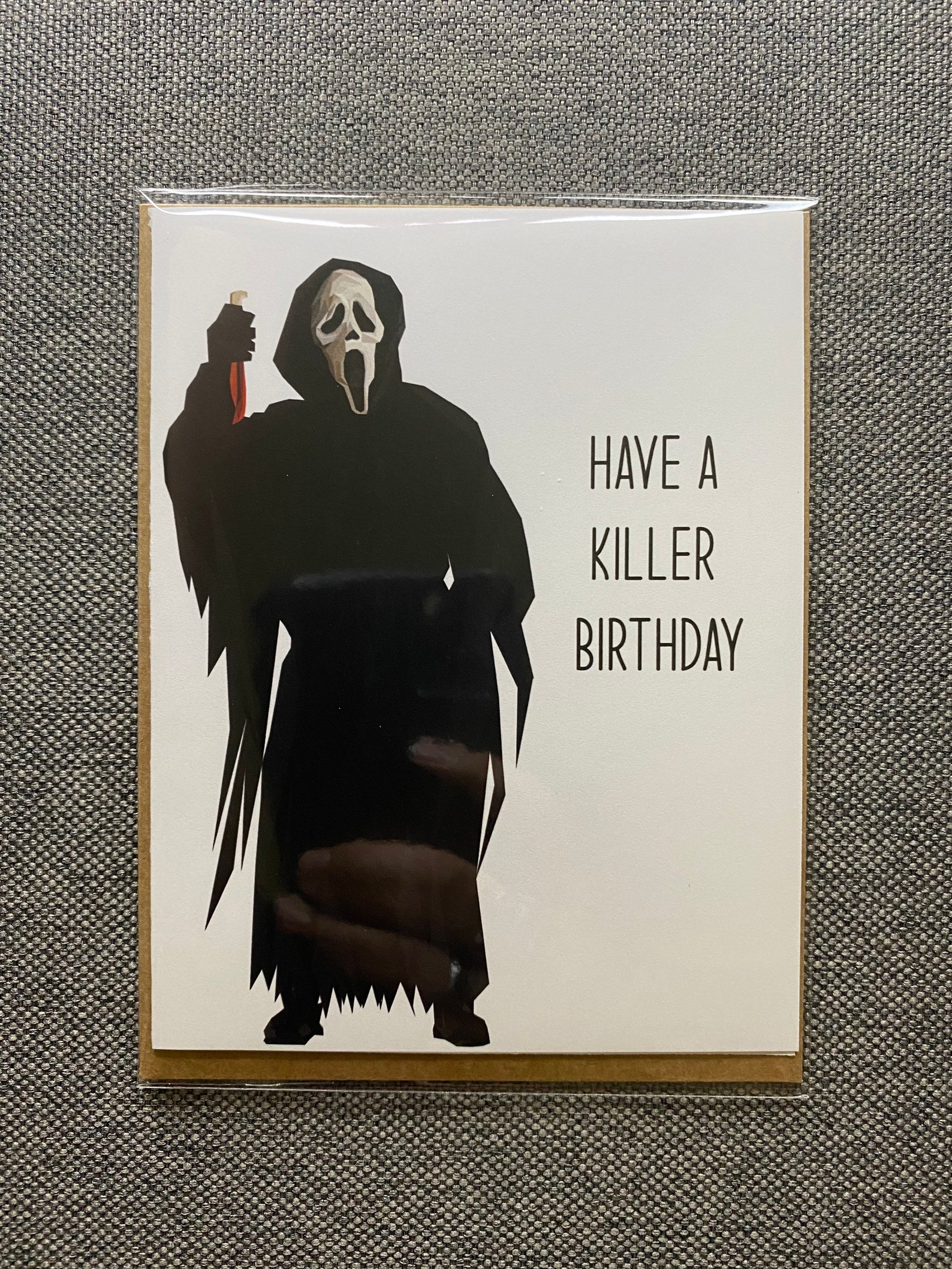 Spooky Birthday Cards
 Scream Birthday Card Horror Card Personalized Cards