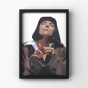 Mia Wallace Wall Art or Gift Set | Pulp Fiction Wall Art