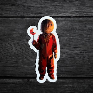 Trick r Treat Sam Sticker | Halloween Stickers | Cute Pumpkin Kid Sticker | Trick or Treat Movie Sticker