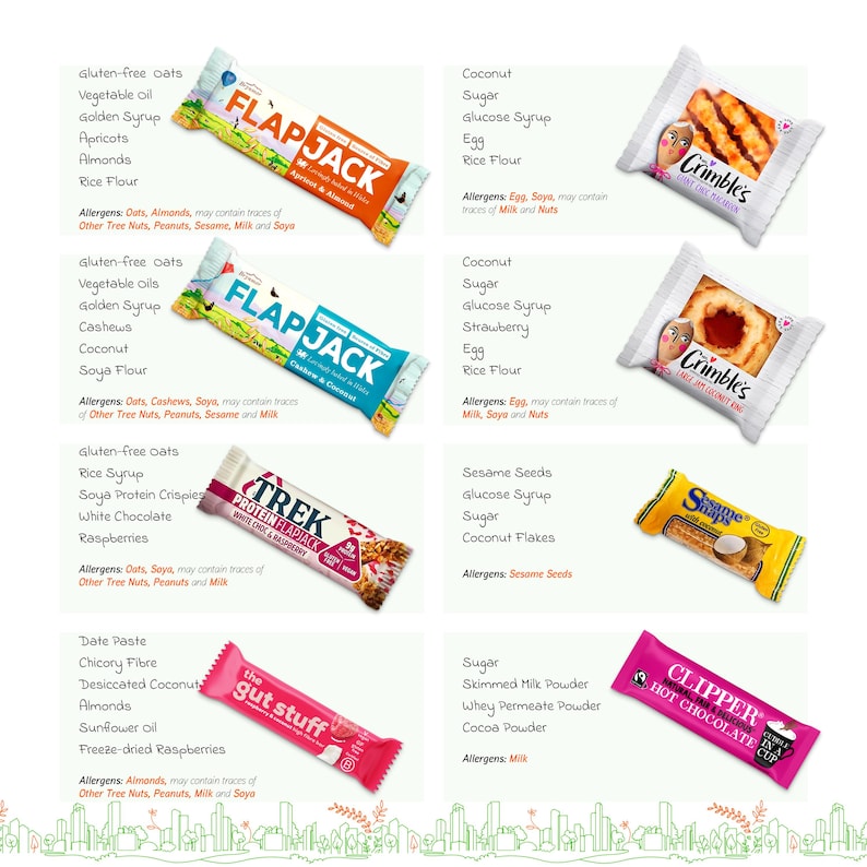 Cesta de regalo sin gluten, pasteles, galletas y snacks. Un detalle para celíacos. imagen 4