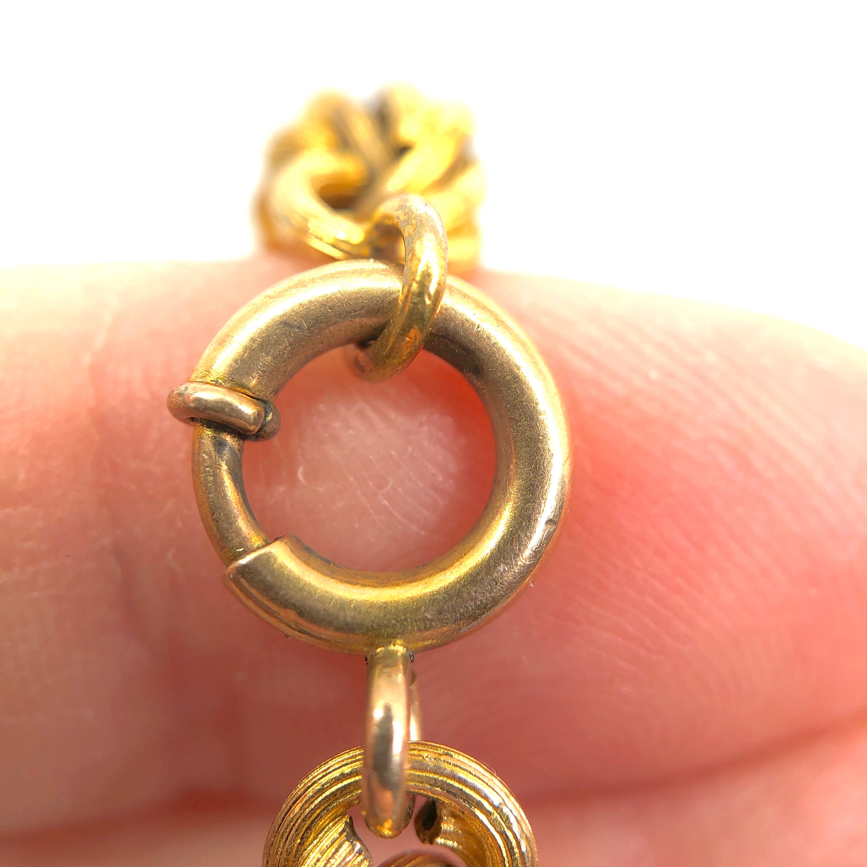 Unisex Vintage Gold Filled Thick Rope Chain Necklace Etsy