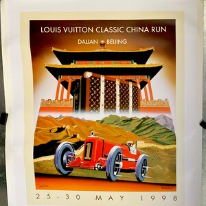 Louis Vuitton Classic Serenissima Run 2012 large original poster by Razzia