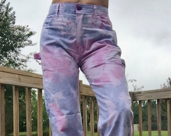 Dickies 30x32 Tie Dyed Painters Utility Pant Workwear Unisex Streetwear Festival
