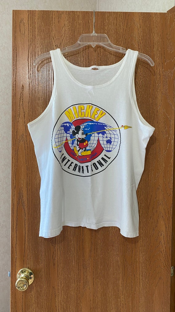 Vintage 1987 Mickey International, Men's Disney Tank … Gem