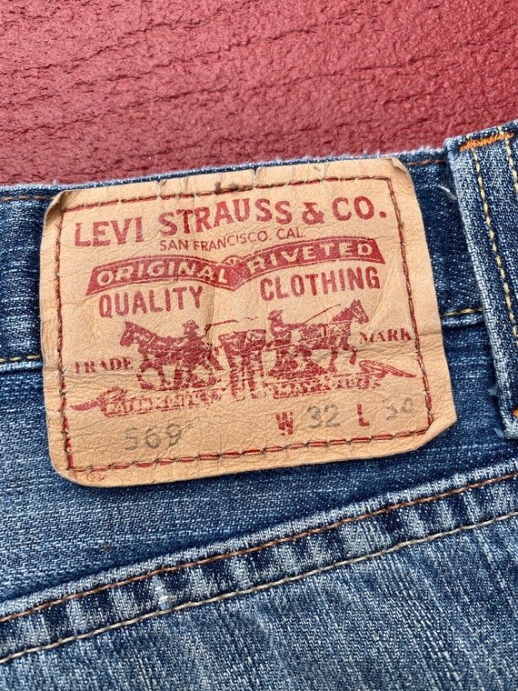 Levi's Cutoffs, Denim Shorts, 569 Loose Straight,… - image 9