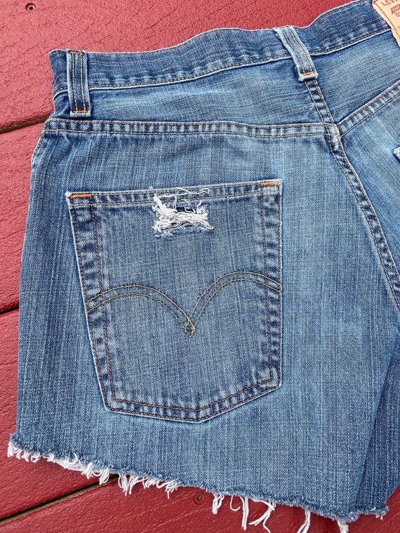 Levi's Cutoffs, Denim Shorts, 569 Loose Straight,… - image 7