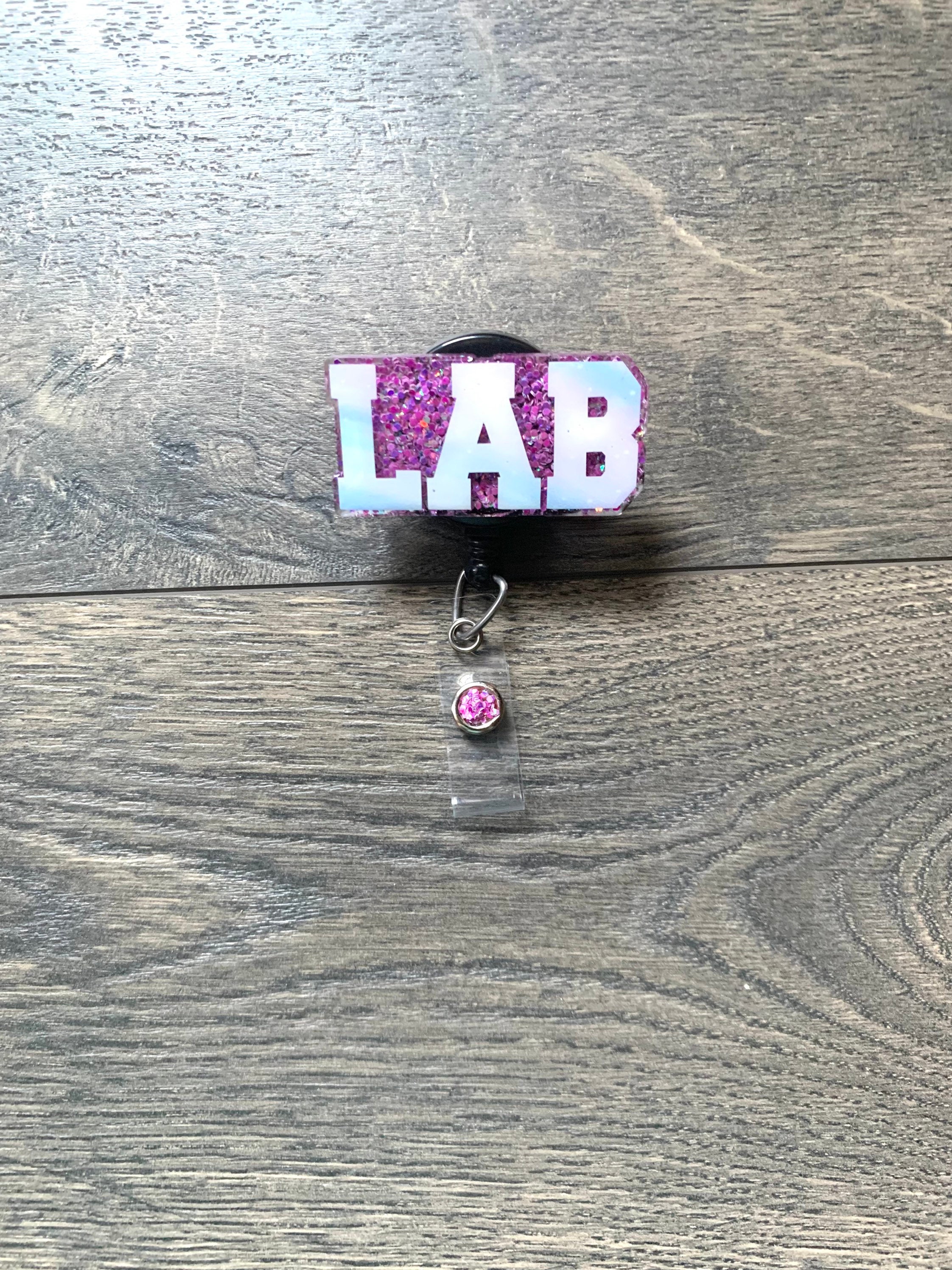 Lab Badge Reel Phlebotomy Badge Reel Lab Tech Badge Reel Etsy