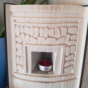 book folding art *fireplace*