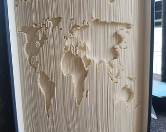 Book folding art *world*