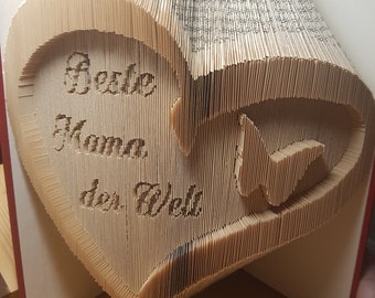 Book folding art *best mom* Mother's Day May 12th