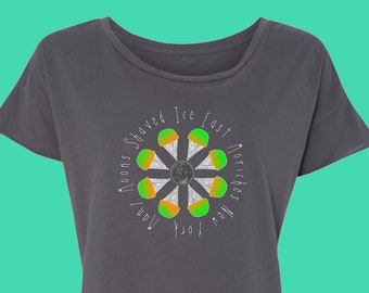 Many Moons Shaved Ice Limited Edition Women's Rocker T-Shirt