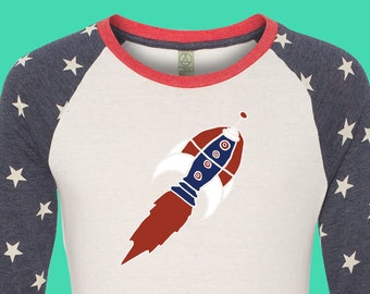 Rocket Raglan 3/4 Sleeve T-Shirt