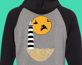 Flying Monkeys at the Lighthouse Zip Hoodie