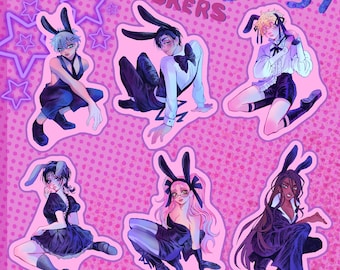 Alien Stage Bunny Cafe Stickers
