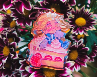 Gachiakuta Tamsy rainbow keychain