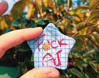 Screw AI Star Pin