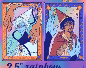 Orufrey Rainbow Acrylic Keychains