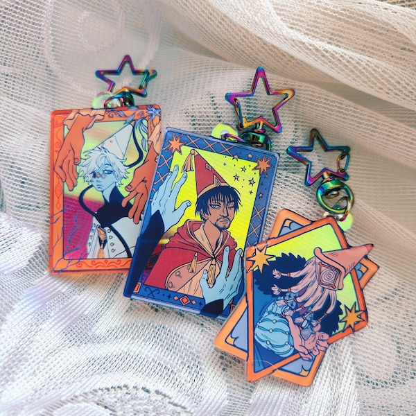 WHA Qifrey Olruggio Iguin rainbow acrylic keychains