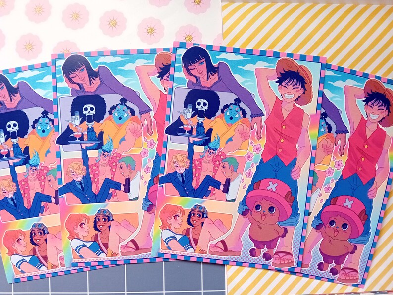 OP Pirate Print A5 6x8 Inches Etsy Australia