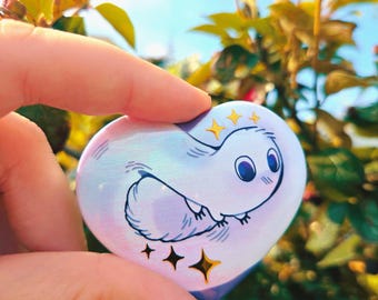 WHA Brushbuddy Prismatic Heart Pin