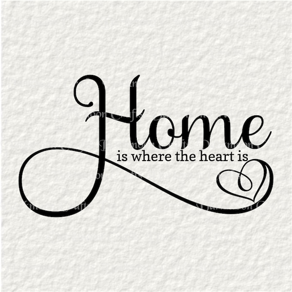 Home is Where the Heart is Svg Etsy
