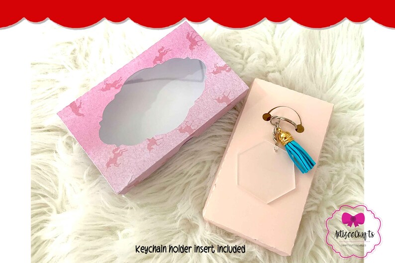 5 Styles Keychain Gift Boxkeychain Display Boxi2 Pieces Etsy