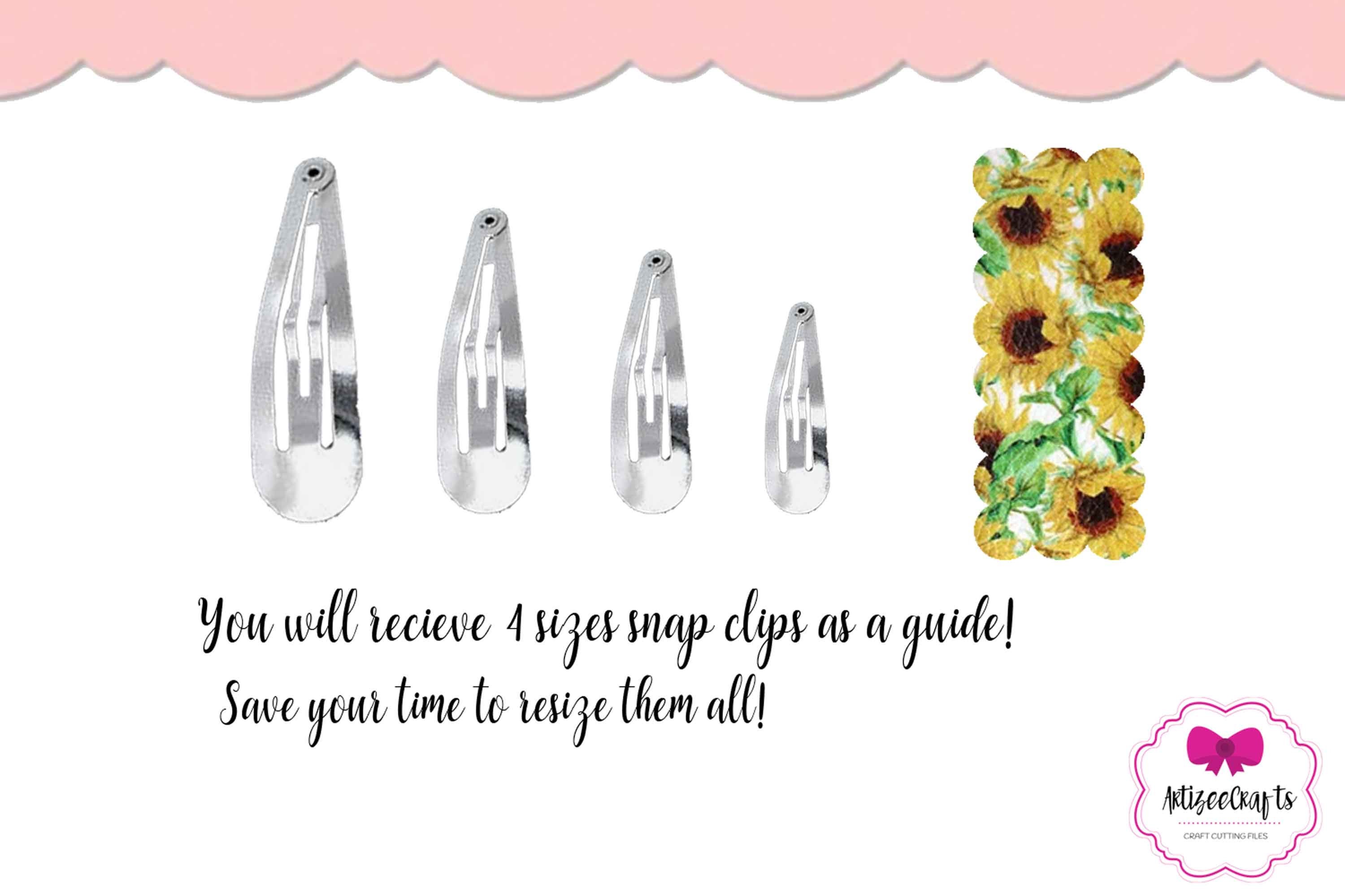 Snap Clip Cover SVG Snap Clip Templates Scalloped Snap Etsy