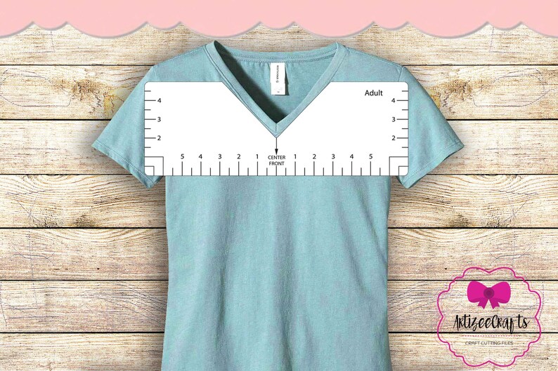 T Shirt Placement Ruler Complete Bundlet Shirt Ruler SVGT Etsy