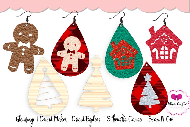 Download Christmas Earring SVG Christmas Earring Templates ...
