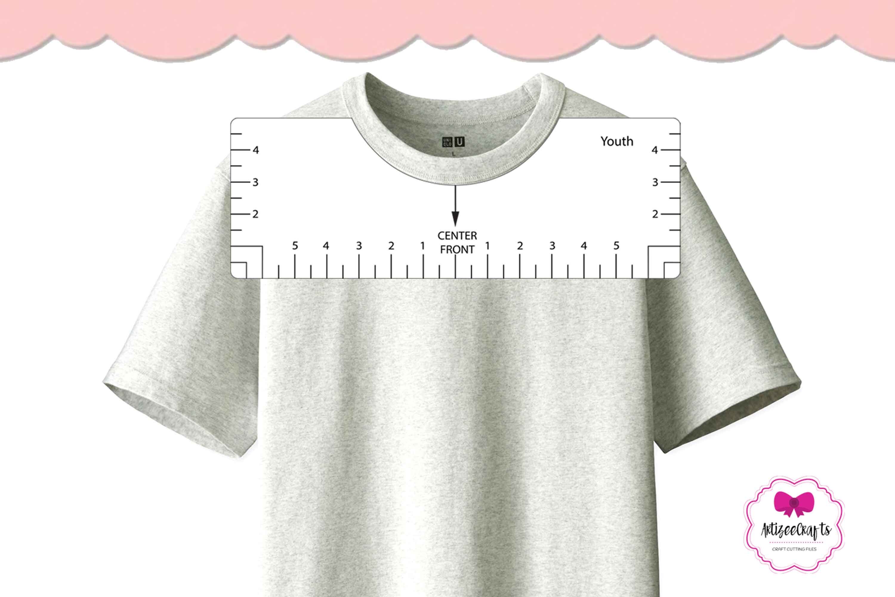 T Shirt Placement Ruler Complete Bundlet Shirt Ruler SVGT Etsy UK