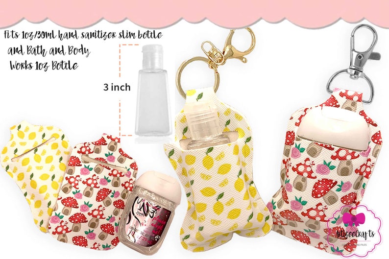 Lip Balm &hand Sanitizer Holder Bundlewrist Key Fob Etsy