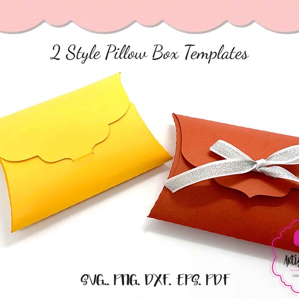 Printable Pillow Box - Etsy