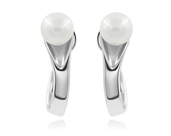 3D Fitting Pearl Hoops 18k Gold Vermeil over 925 silver, No More Tears Collection