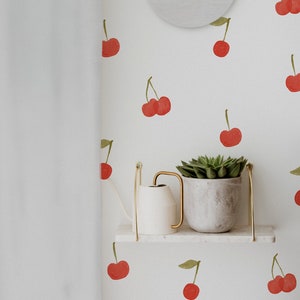 Cherries Decals, Cherry Decal, Cherry wall Sticker, Cherry Decals, Cherry Decor, Fruit Decal, Fruit Decor