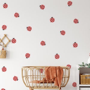 Lady Bug Decal, Lady bug Wall Sticker, Lady Bug Decor, Lady Bug Decals