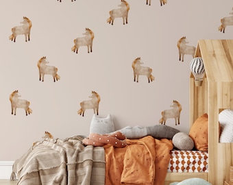 Horse Wall Decals, Removable Vinyl, Farm Nursery Decor