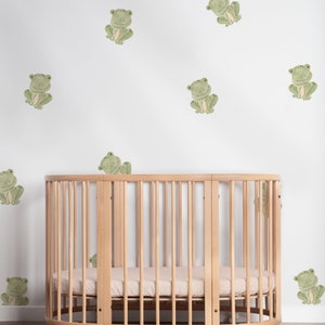 Froggy Decal, Frog Decal, Frog wall Sticker, Animal Decals, Animal Decor, Animal Decal, Neutral Animal Decor, Neutral Decal